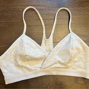 Fabletics racerback live-in gray bra medium